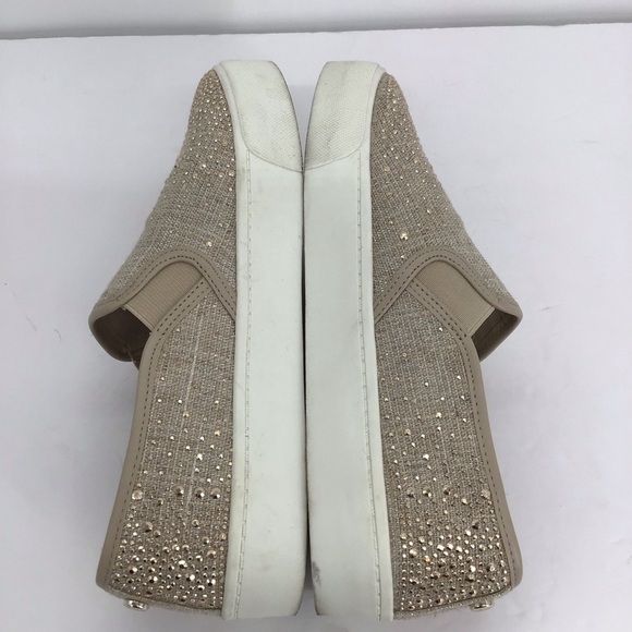 Alex Marie Women’s Rinestone Gold Slip-On Sneakers Shoes Casual Comfort Size 7 - Picture 5 of 8